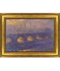Claude Monet's painting 'Waterloo Bridge' and frame