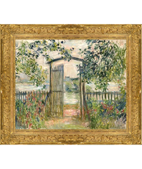 Claude Monet's Port au Jardin and frame