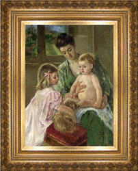 Mary Cassatt painting with frame sold at Christie's