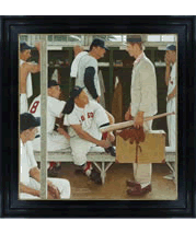 Norman Rockwell painting and frame