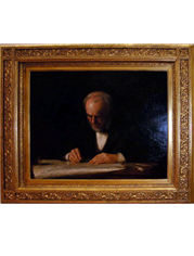 Frame at the Metropolitan Museum of Art containing Thomas Eakins - The Writing Master