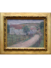 Frame at the Metropolitan Museum of Art containing Theodore Robinson - The Old Mill