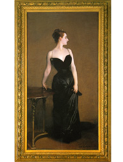 Frame at the Metropolitan Museum of Art containing John Singer Sargent - Madame X