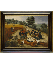 Pieter Bruegel the Younger painting and frame