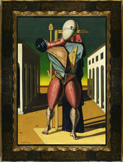 Giorgio De Chirico's Trovatore with frame, as sold by Sotheby's