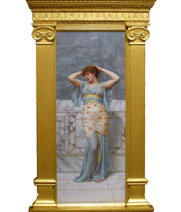 John William Godward's Beauty in a Marble Room painting and frame sold by Sotheby's