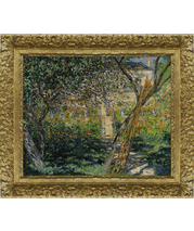 Impressionist Claude Monet's Le Jardin de Vetheuil painting and frame