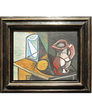 Picasso painting and frame