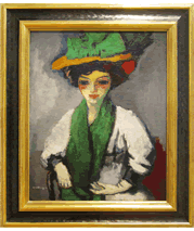 Kees van Dongen painting and frame