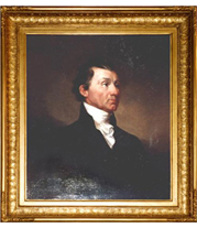 Samuel F.B. Morse - James Monroe painting with French-style reproduction frame